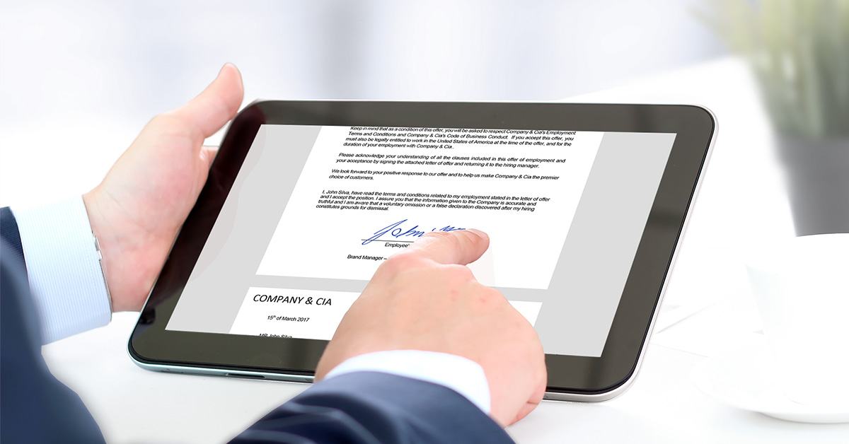 How to set up an electronic signature?